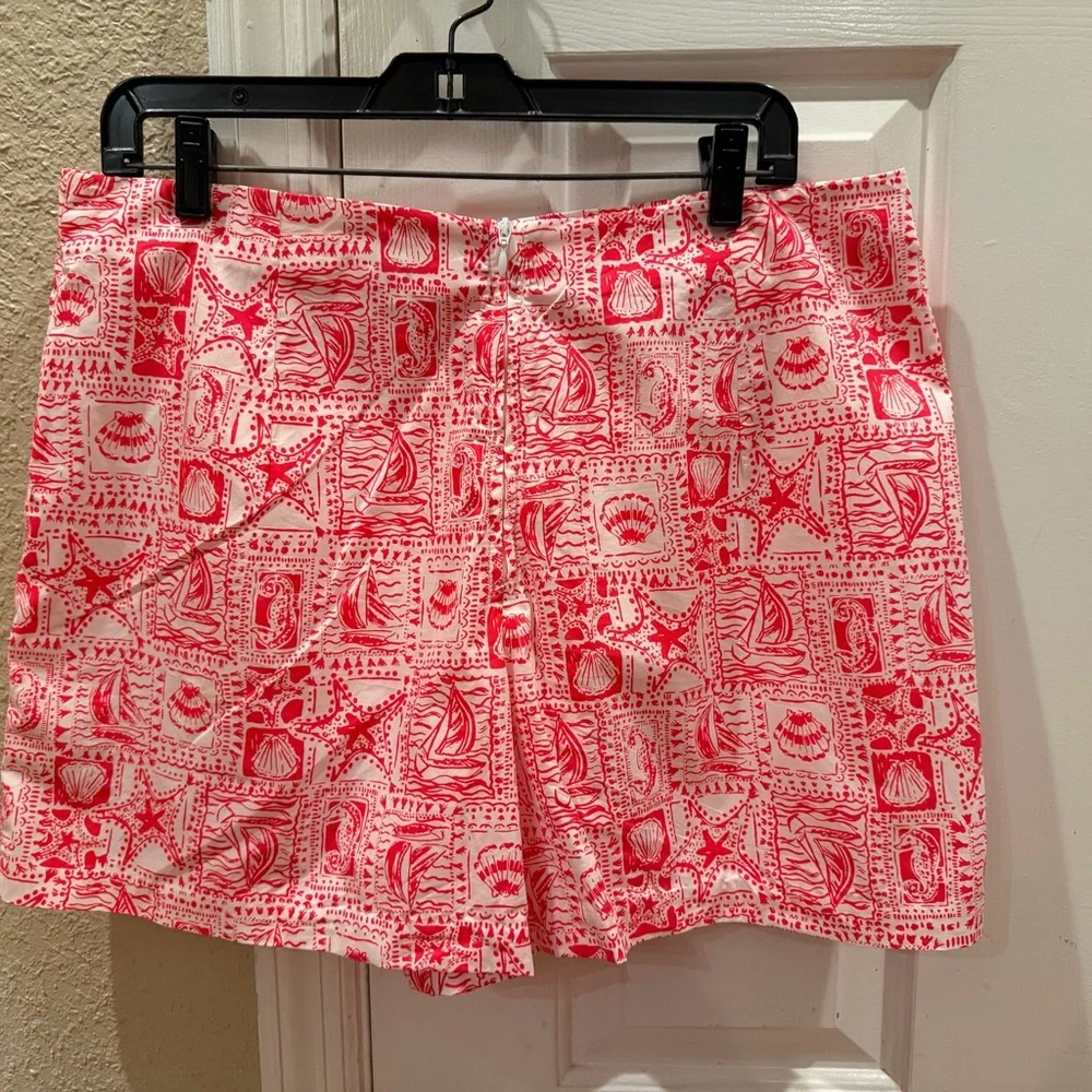 Lilly Pulitzer Red and White Skort - Picture 2 of 3